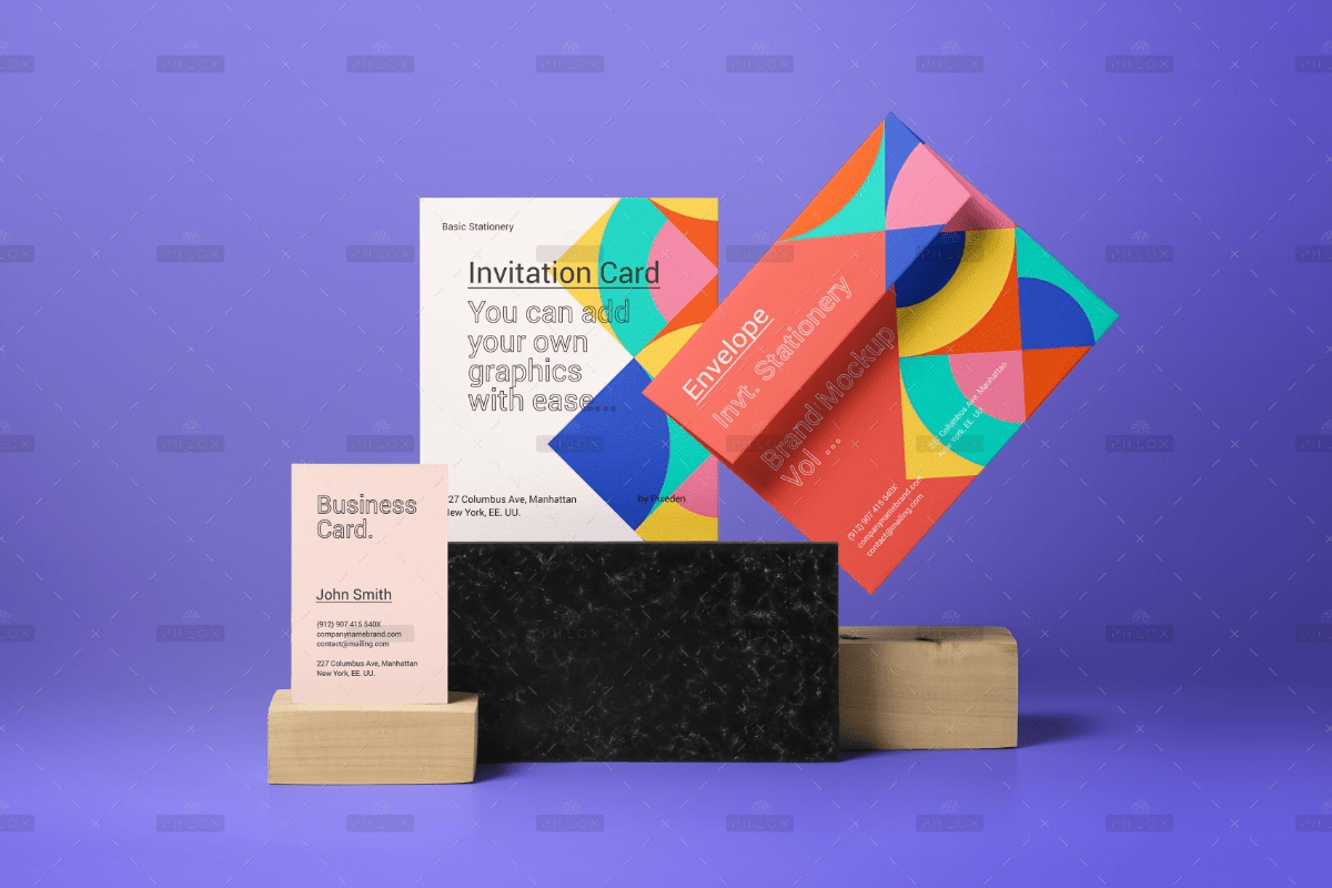 demo attachment 3097 invitation estationery presentation mockup preview